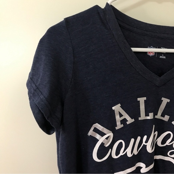 NFL x Dallas cowboys womens vneck short sleeve tee size Large - Picture 3 of 10
